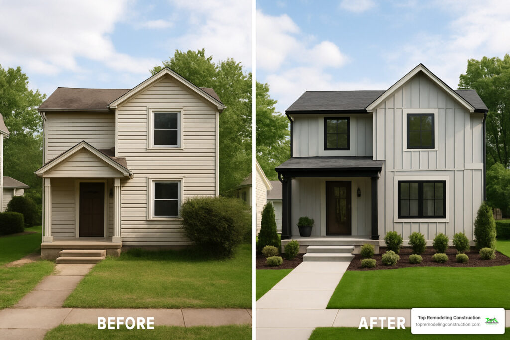 updating 1980s house exterior