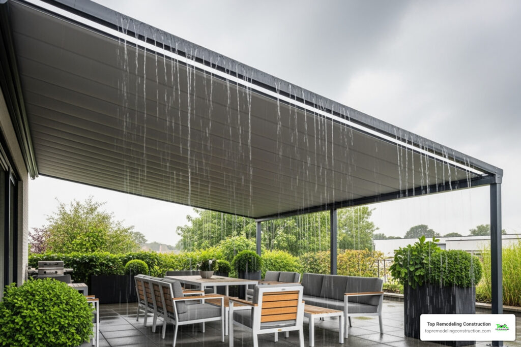 Waterproof patio cover